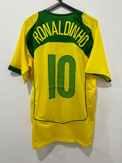 Camisola Principal Brasil 2005 RONALDINHO 10