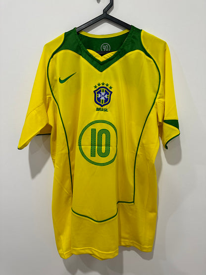 Camisola Principal Brasil 2005 RONALDINHO 10