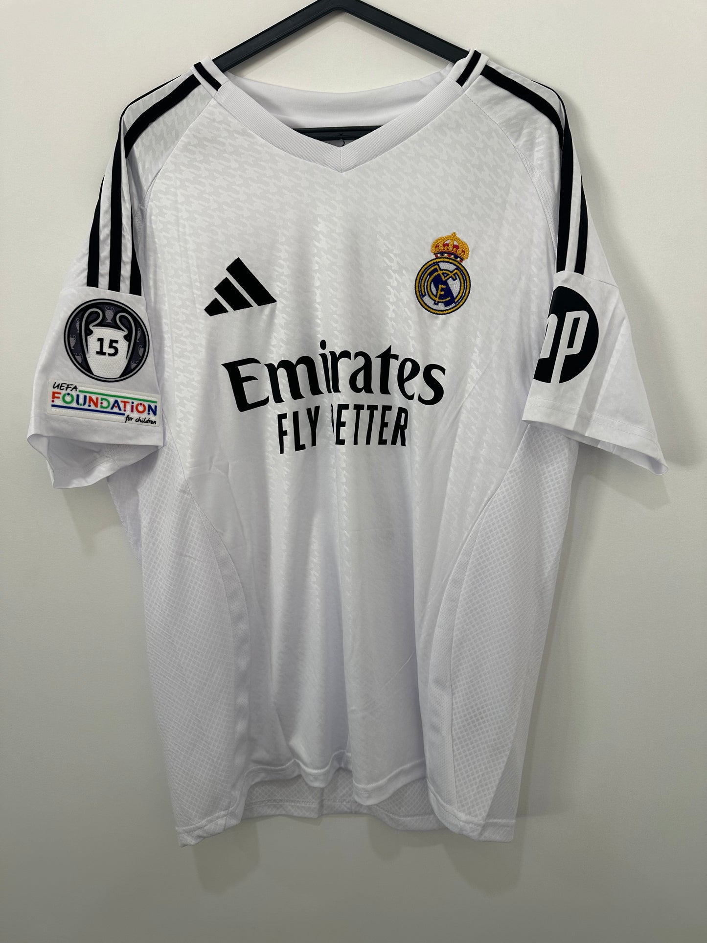 Camisola Principal Real Madrid 24/25 VINI JR. 7 Champions League