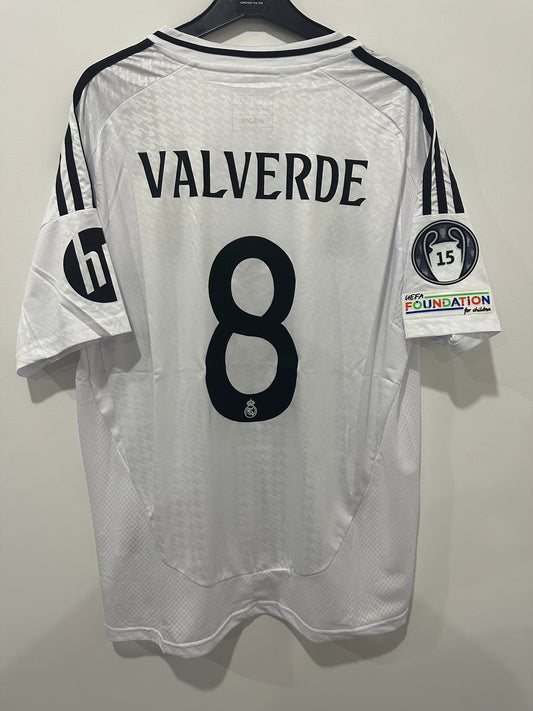 Camisola Principal Real Madrid 24/25 VALVERDE 8 Champions League