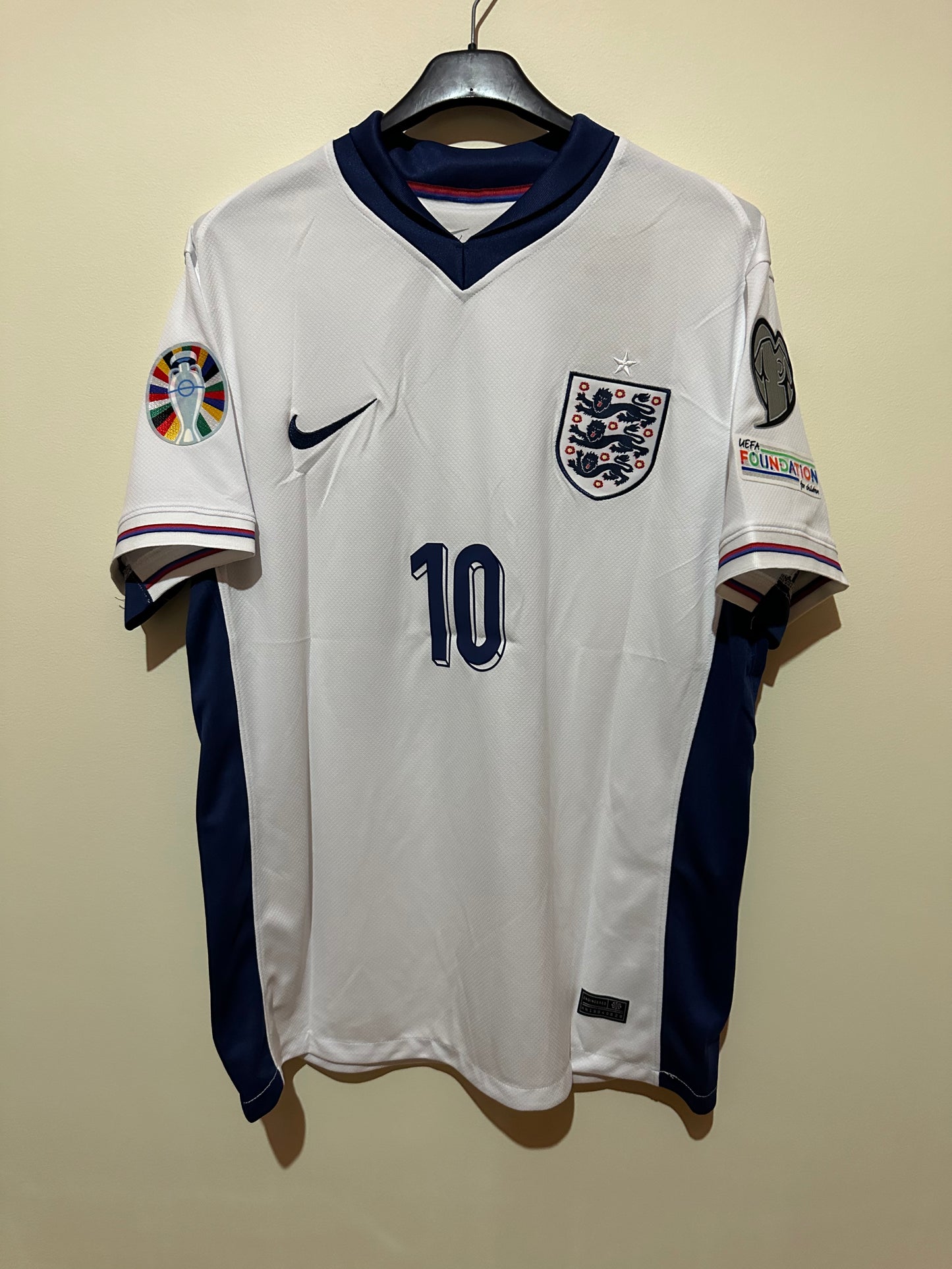 Camisola Principal Inglaterra Euro 2024 Bellingham 10