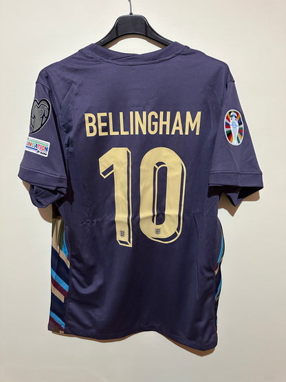 Camisola Alternativa Inglaterra Euro 2024 Bellingham 10